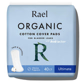 Rael front packaging showing 40-count benefits and discreet design