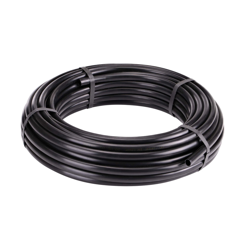 Raindrip front view 100 ft coil showing tubing ready to install and durable finish