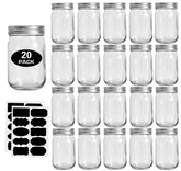 Rainforce front view of 12 oz mason jar pack shows clean storage benefit