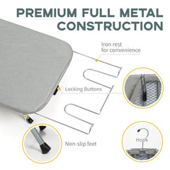 RAINHOL iron holder and heat-resistant cover showing secure placement and protection