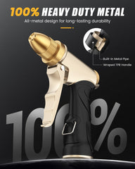 RAINPOINT brass head close-up highlighting high-pressure jet performance