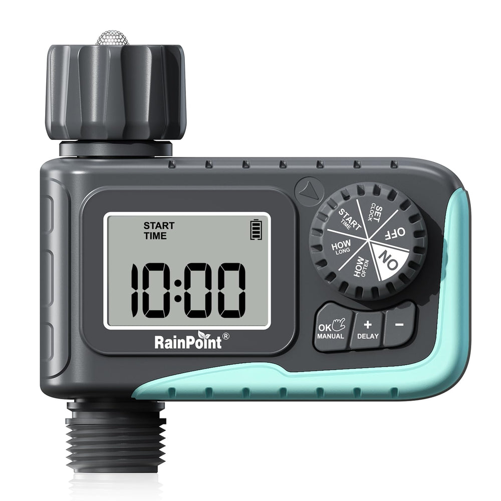 RAINPOINT front panel showing LCD and connection, quick visual setup benefit