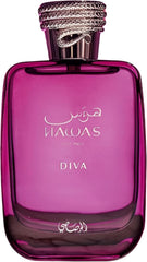 RASASI Diva front bottle view showing elegant design and premium presence