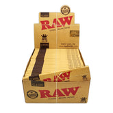 RAW box front view showing 50 packs and clear product identity for easy stocking