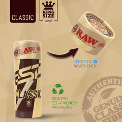 RAW cones packing tubes opened protecting cones for travel and storage
