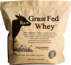 Raw Organic Whey front packaging showing clean one-ingredient label and benefits
