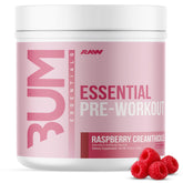 RAW front tub showing Raspberry Creamthickle flavor and 30 servings benefit
