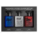 RawChemistry front packaging showing three 1 oz travel sprays and benefits of variety