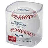 Rawlings official MLB baseball front view showing authentic branding and collector appeal