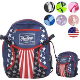 Rawlings REMIX front view showing organized pockets and sporty design for visibility