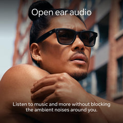 Ray‑Ban Meta close up of 12 MP camera lens capturing hands‑free photos and videos
