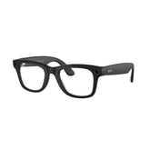 Ray‑Ban Meta Wayfarer front view showing matte black frame and stylish fit