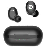 Raycon front packaging in black showing product and benefits