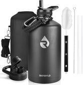 RAYMYLO front view showing 128 oz bottle and powder-coat finish for lasting grip