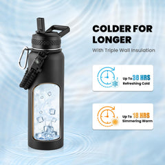 RAYMYLO wide mouth with ice demonstrating easy filling and cooling benefit