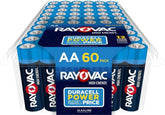 Rayovac AA 60-pack front packaging showing value and quantity benefit
