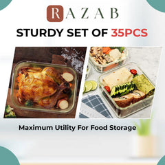 razab rectangular container packed lunch illustrating leak-free transport