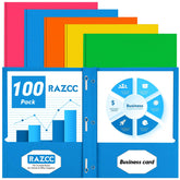 RAZCC front packaging showing 100-pack and assorted colors for bulk organization