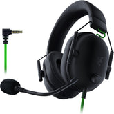 Razer BlackShark V2 X front view showing closed cups and sleek finish for focused sound