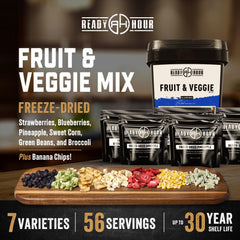 Ready Hour vegetable piece detail showing crisp structure and easy rehydration benefit