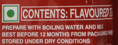 RED LABEL top-seal detail displaying freshness-locking closure benefit