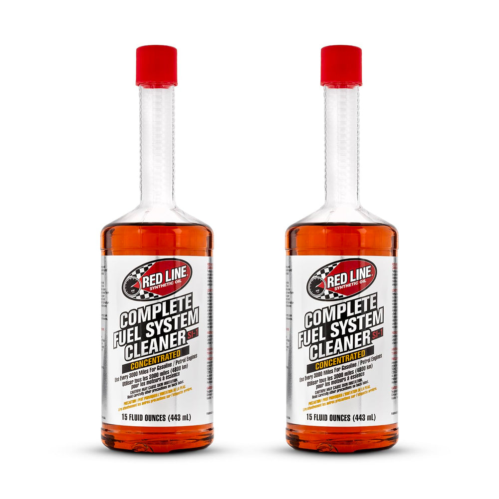 Red Line bottle front packaging showing product name and benefits