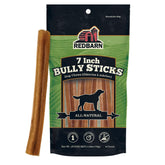 Redbarn front packaging showing six 7-inch bully sticks and clear product labeling for trust