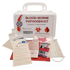 Redicare cleanup kit front view showing contents for quick emergency response