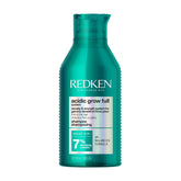 Redken bottle front packaging showing product and benefit of fuller-looking hair