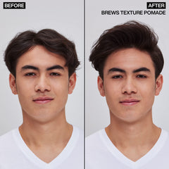 Redken Brews scoop on fingers demonstrating easy application benefit