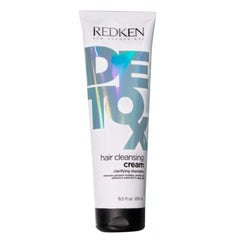 Redken Detox front packaging showing bottle and benefit of removing buildup
