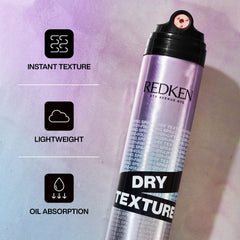 Redken closeup mist from tri-actuator for even distribution benefit