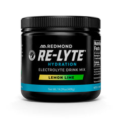 REDMOND front packaging showing lemon lime tubes and benefits