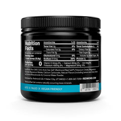 REDMOND powder texture close-up highlighting clean ingredients