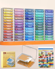 Redtwo front packaging showing full white storage kit and neat presentation benefit