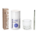 RefectoCil front packaging showing the light brown kit and clear labeling for easy selection