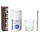 RefectoCil Natural Brown front packaging showing kit components and brand benefit