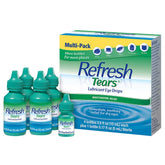 Refresh front packaging showing multi-bottle pack and convenience
