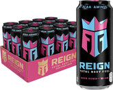 REIGN front can showing sour gummy worm flavor and clear branding for quick identification
