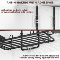 REINHARDT hooks and lower basket showing extra hanging storage benefit