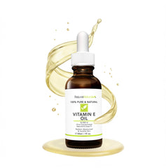RejuveNaturals bottle front view showing clean label and pure Vitamin E oil benefits