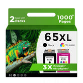 Relcolor 65XL front packaging showing two cartridges and clear compatibility benefits