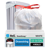 Reli front packaging 13-gallon bulk box showing count and features for easy restocking