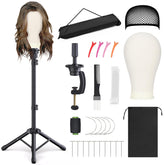 Relx manikin head front view showing secure support for styling