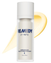 Remedy Science front bottle showing sleek packaging and anti-aging benefits