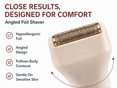 Remington rotating exfoliator head to reduce ingrown hairs