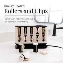 Remington heated clip close-up displaying dual-heat hold for crease reduction