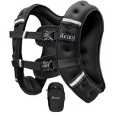 Renoj front view of vest showing snug fit for stable training
