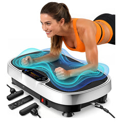 Renoj front view of vibration platform showing stable surface and premium finish for efficient workouts