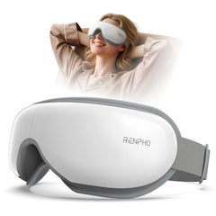 RENPHO Eyeris 1 front view showing sleek eye mask and calming benefit